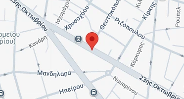 Location of business on map