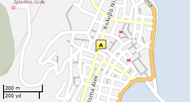 Location of business on map