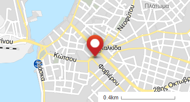 Location of business on map