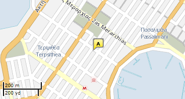 Location of business on map