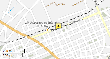 Location of business on map