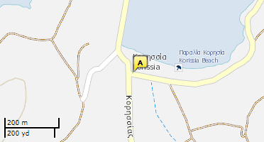 Location of business on map