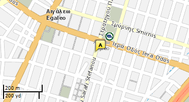 Location of business on map