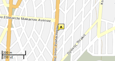 Location of business on map