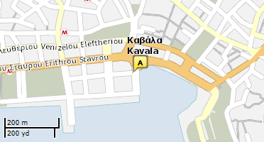 Location of business on map