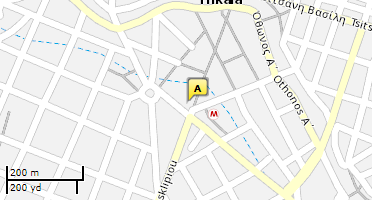 Location of business on map