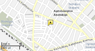 Location of business on map