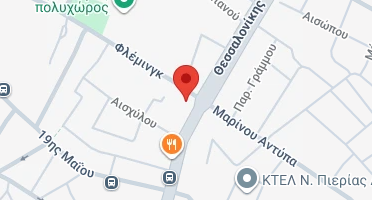 Location of business on map