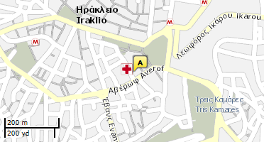 Location of business on map