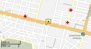 Location of business on map