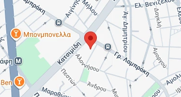 Location of business on map