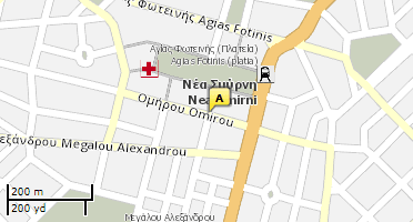 Location of business on map