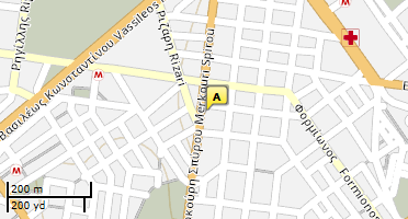 Location of business on map
