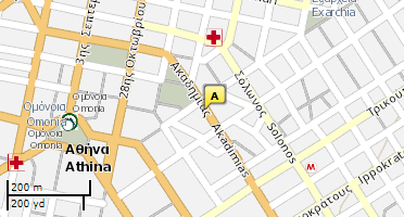 Location of business on map