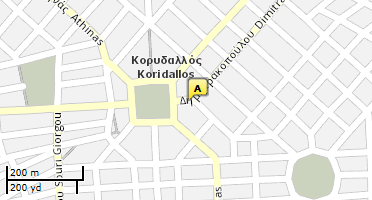 Location of business on map