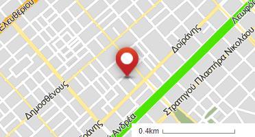 Location of business on map