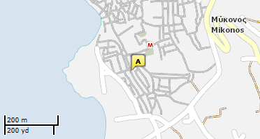 Location of business on map