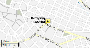 Location of business on map