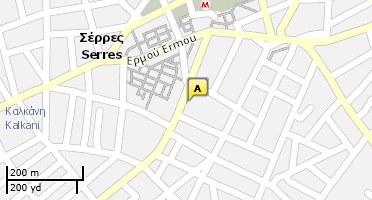 Location of business on map
