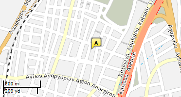 Location of business on map