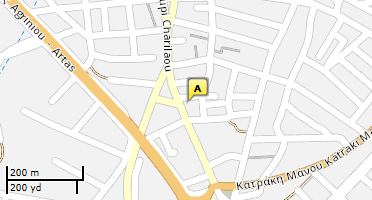 Location of business on map