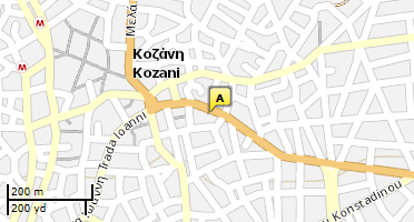 Location of business on map
