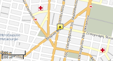 Location of business on map