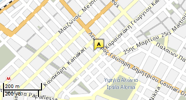 Location of business on map