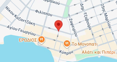 Location of business on map
