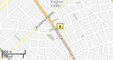 Location of business on map