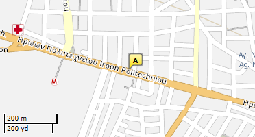 Location of business on map