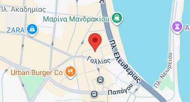 Location of business on map