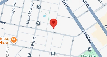 Location of business on map