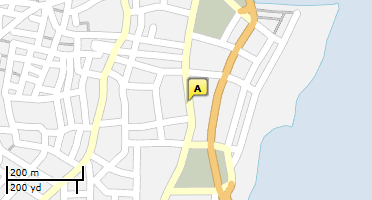 Location of business on map