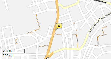 Location of business on map