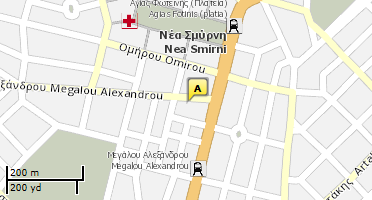 Location of business on map