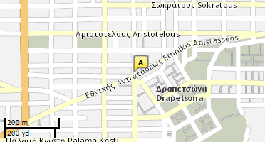 Location of business on map
