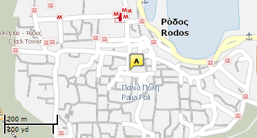 Location of business on map