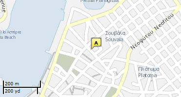 Location of business on map