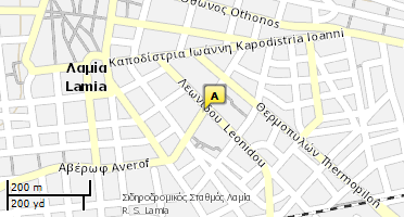 Location of business on map