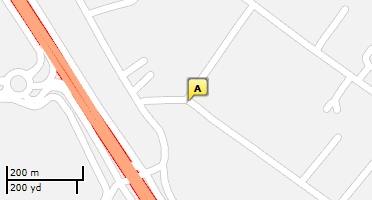 Location of business on map