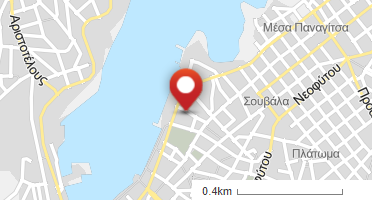 Location of business on map