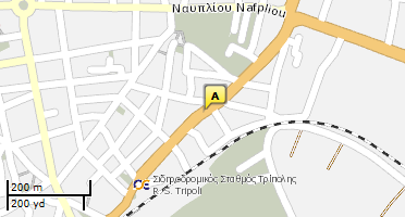 Location of business on map