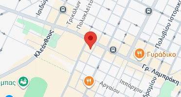 Location of business on map