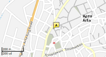 Location of business on map