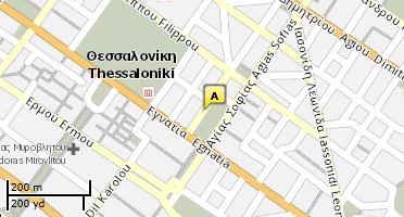 Location of business on map
