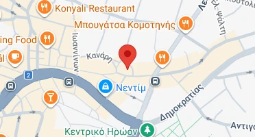 Location of business on map