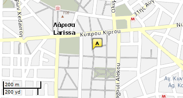 Location of business on map