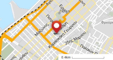 Location of business on map