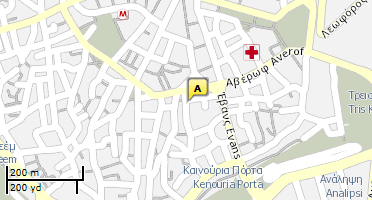 Location of business on map